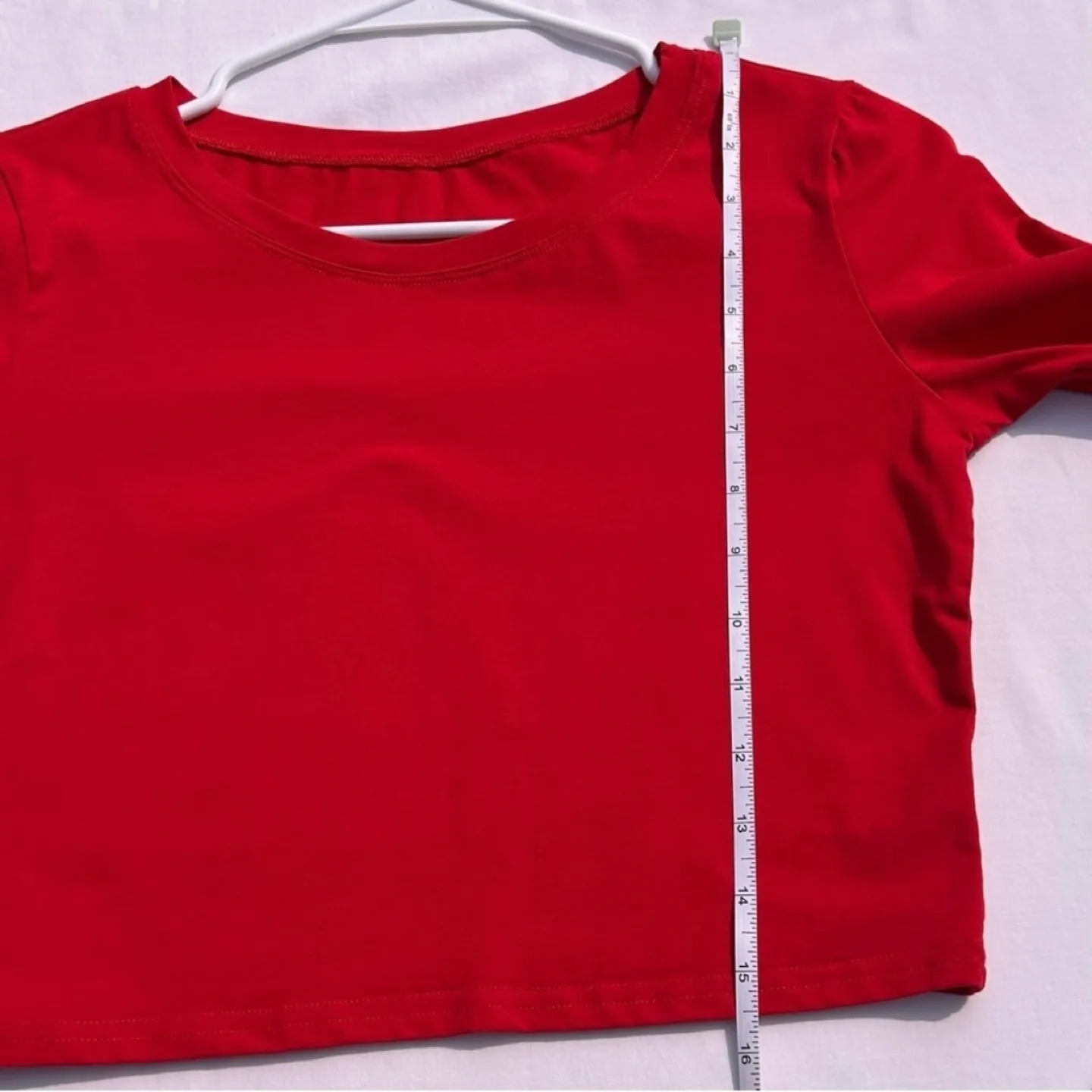 Artivaly Cropped Long Sleeved Crewneck T Shirt Womens Size M image indicator(8)