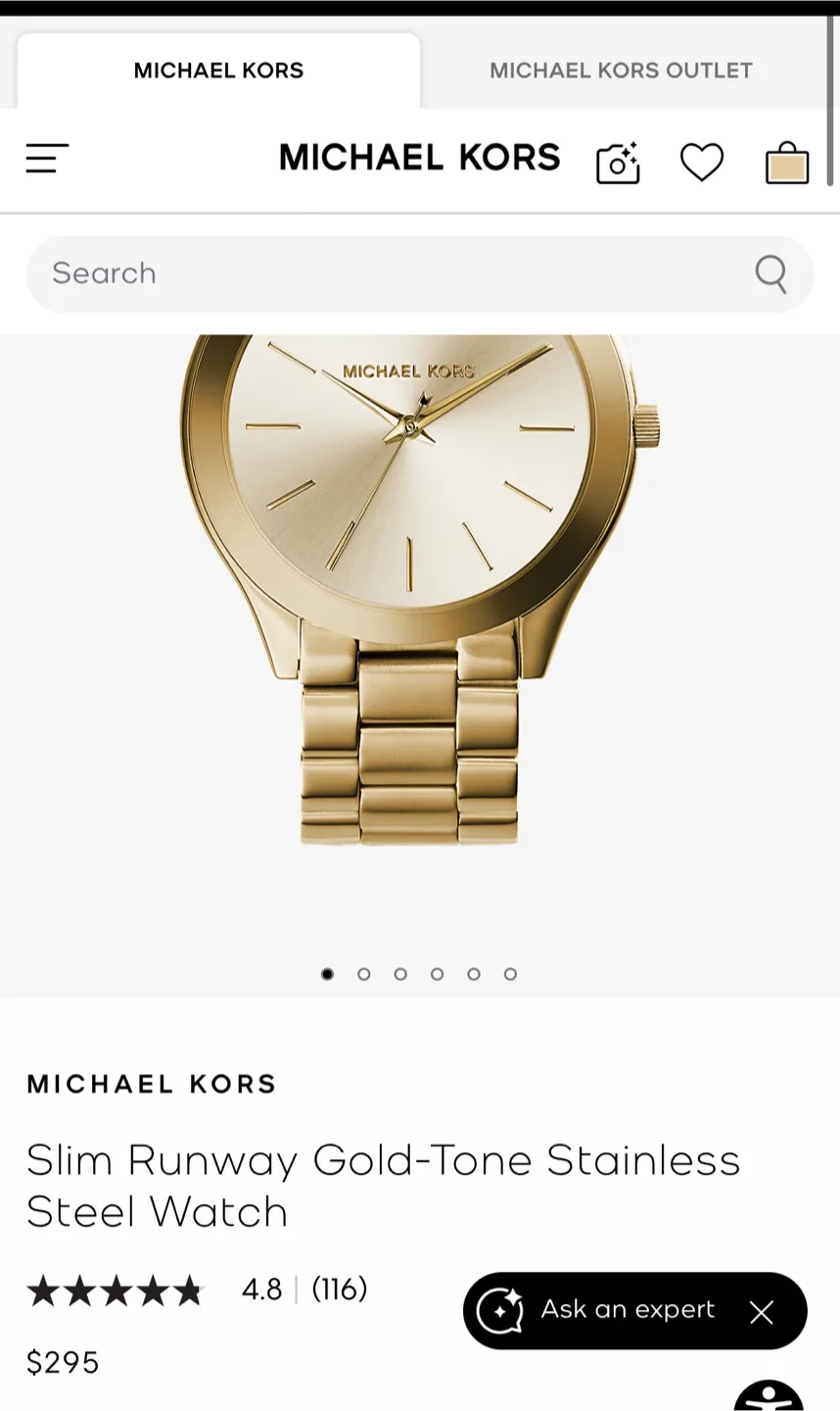 Michael Kors Rose Gold Watch image indicator(3)