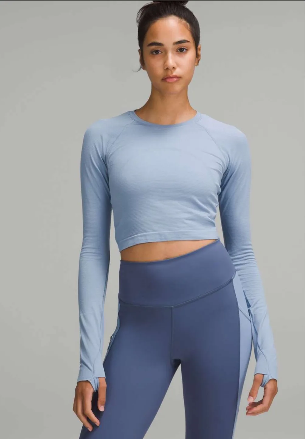 Lululemon Swiftly Tech Cropped Long-Sleeve Shirt 2.0 - size 8 thumbnail