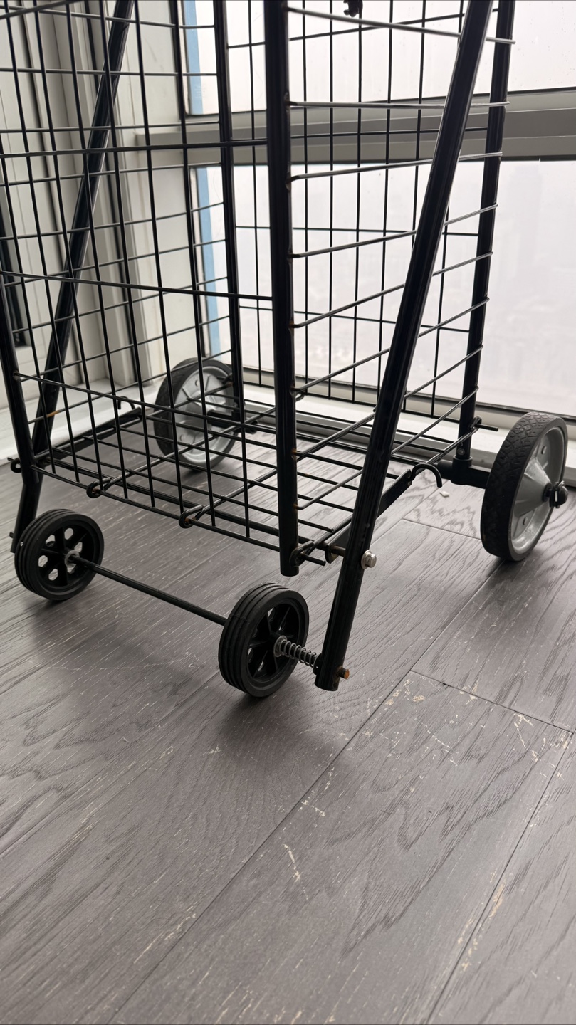 Black Folding Shopping Cart - photo 5