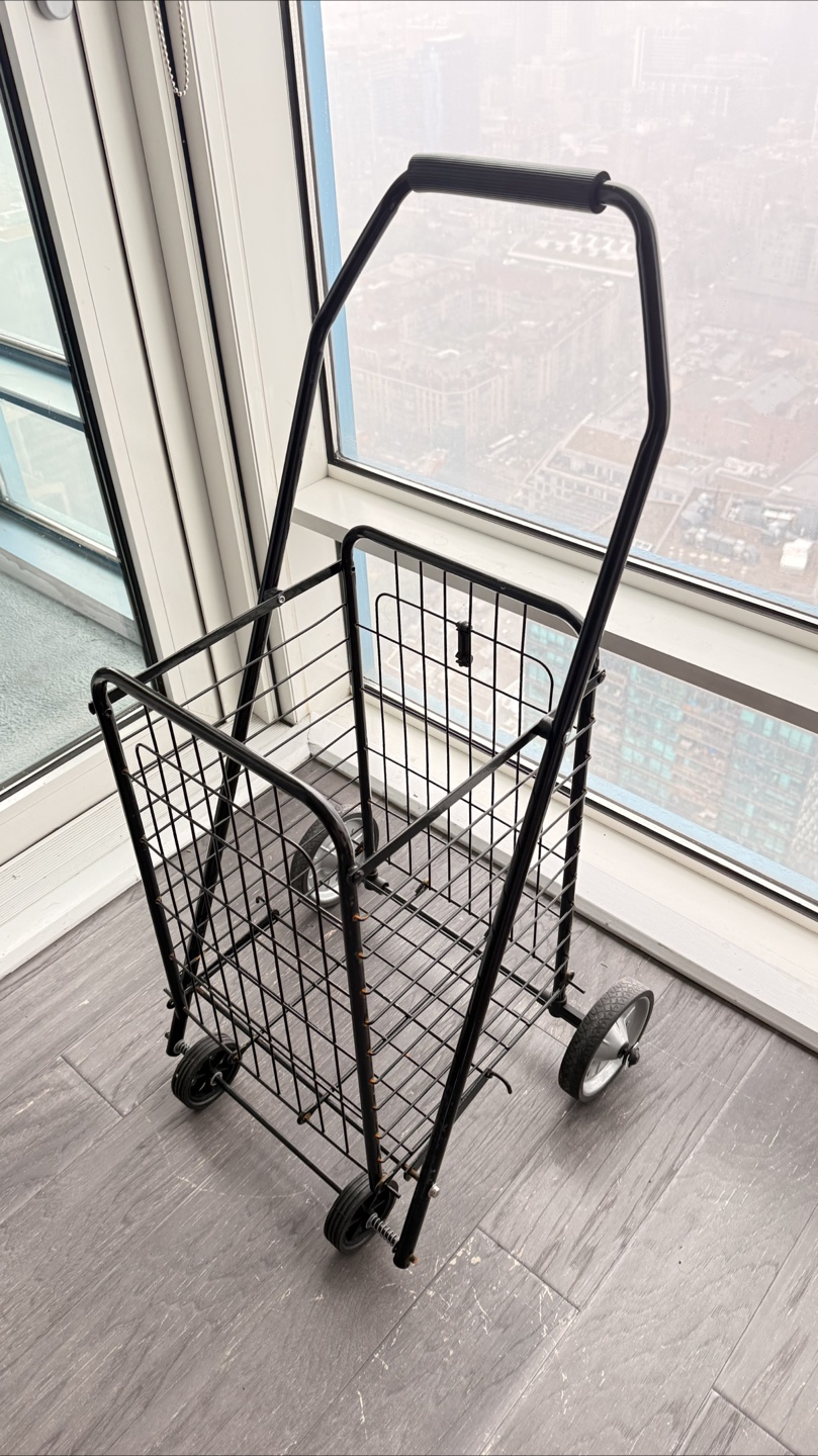 Black Folding Shopping Cart - photo 4