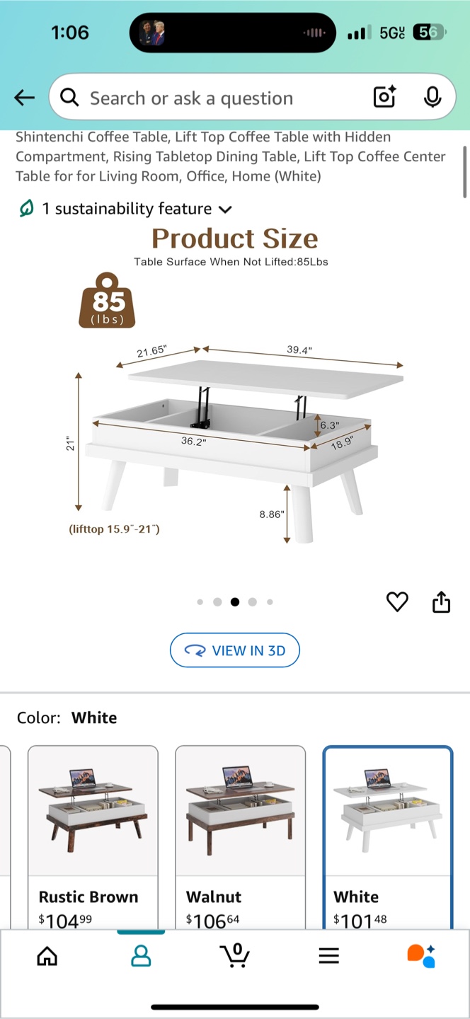 Lifting coffee table - photo 4