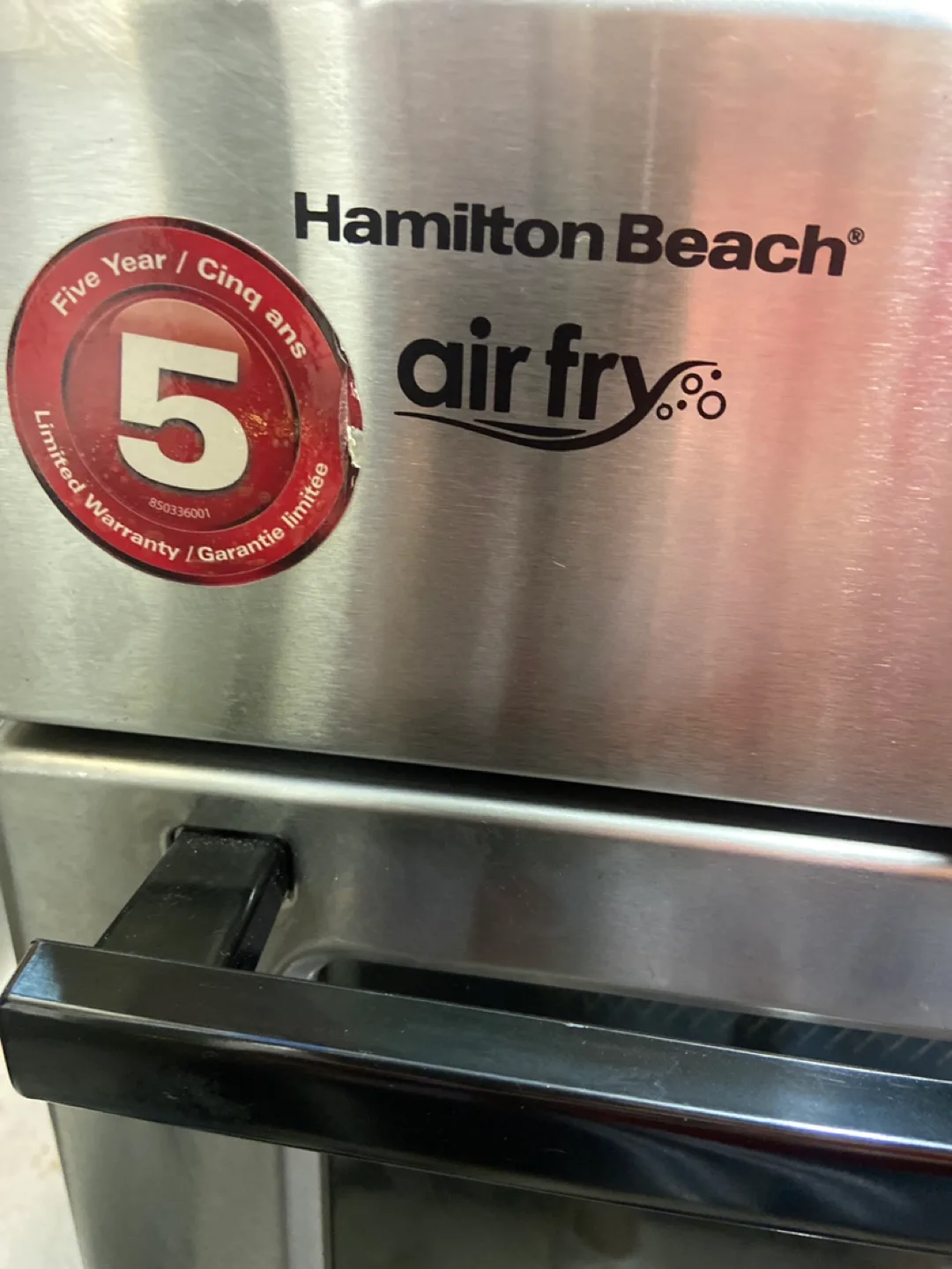 Hamilton Beach Air Fry Oven image indicator(5)