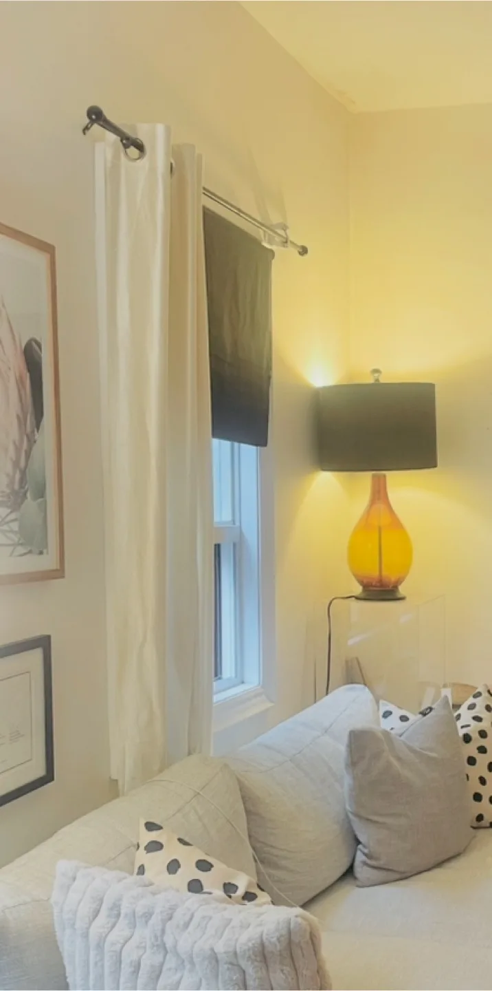 Pair of Silk curtains - Ivory thumbnail