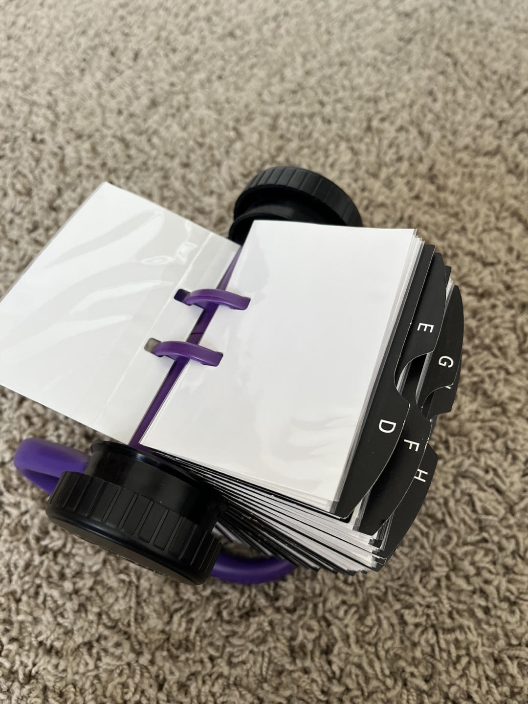 Purple Rolodex and Paperclips - photo 3
