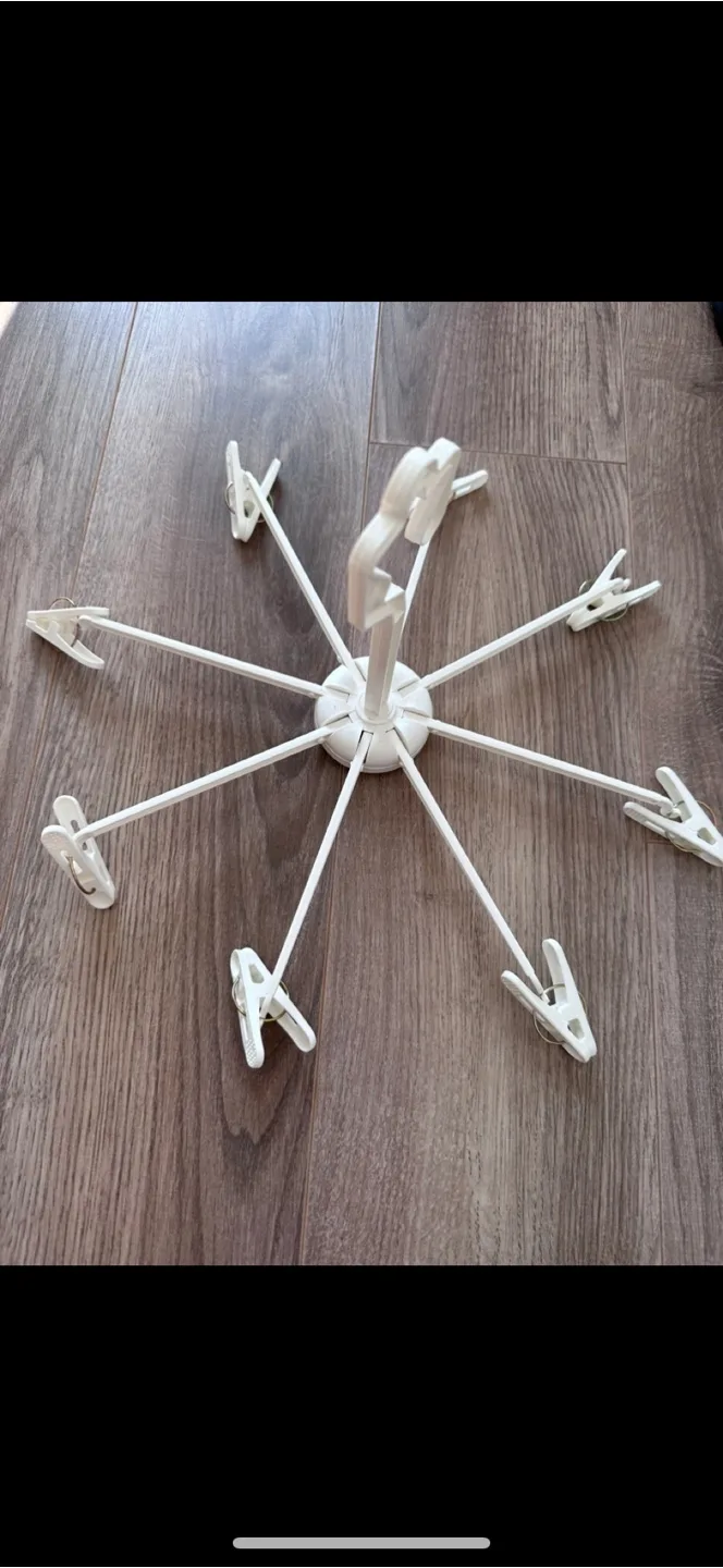 White Clothespin Drying Rack thumbnail