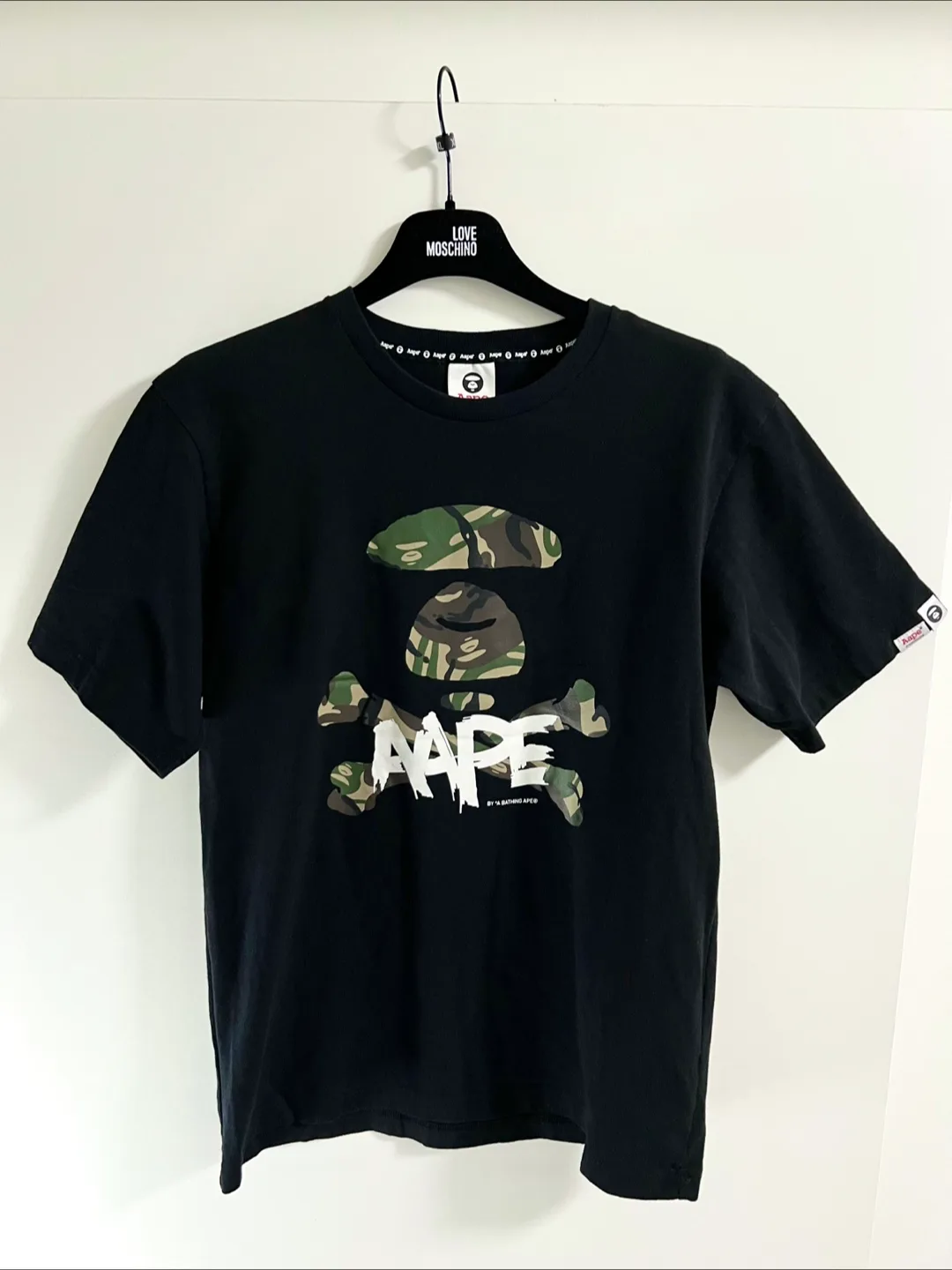 AAPE Camo Skull Graphic Tee Men Size M thumbnail
