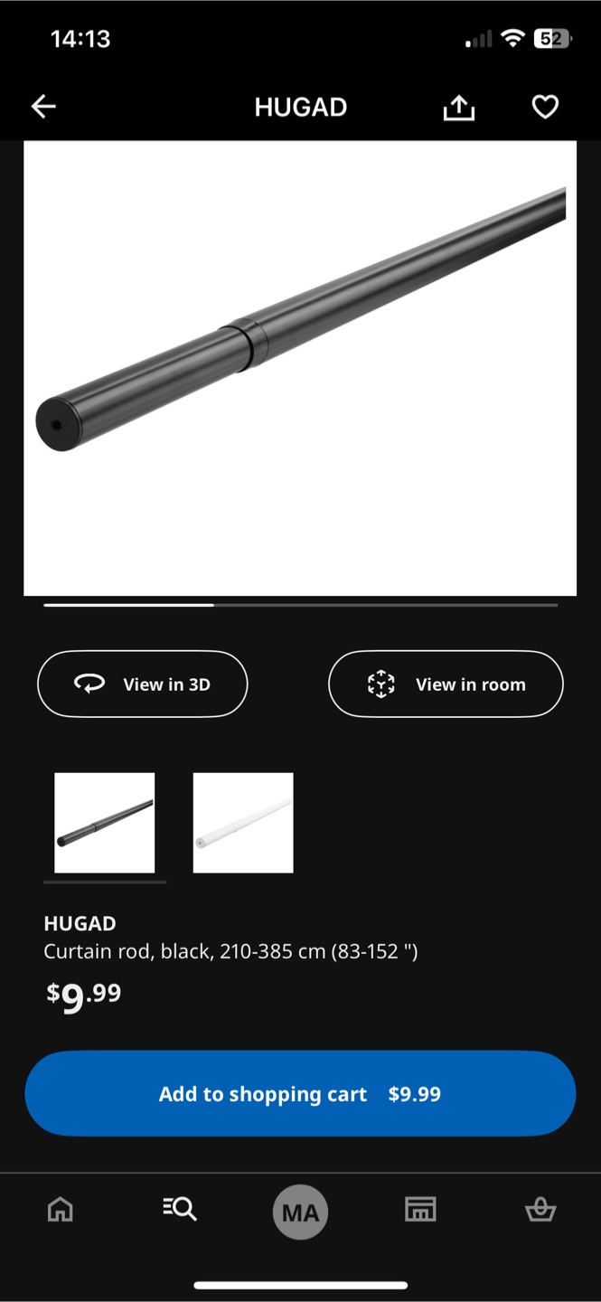 Ikea Curtain Rod