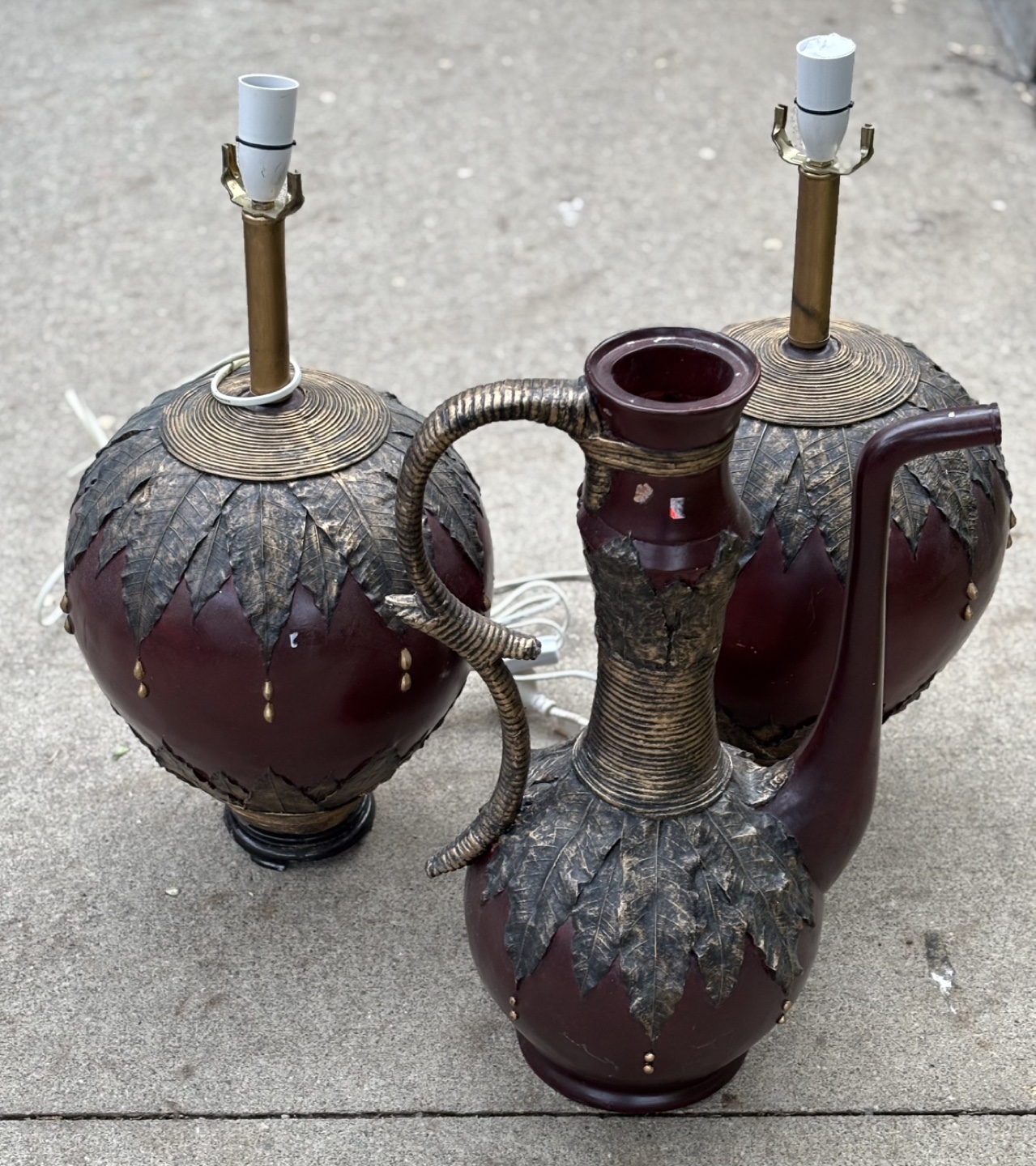 Decorative Lamps and Pitcher Set