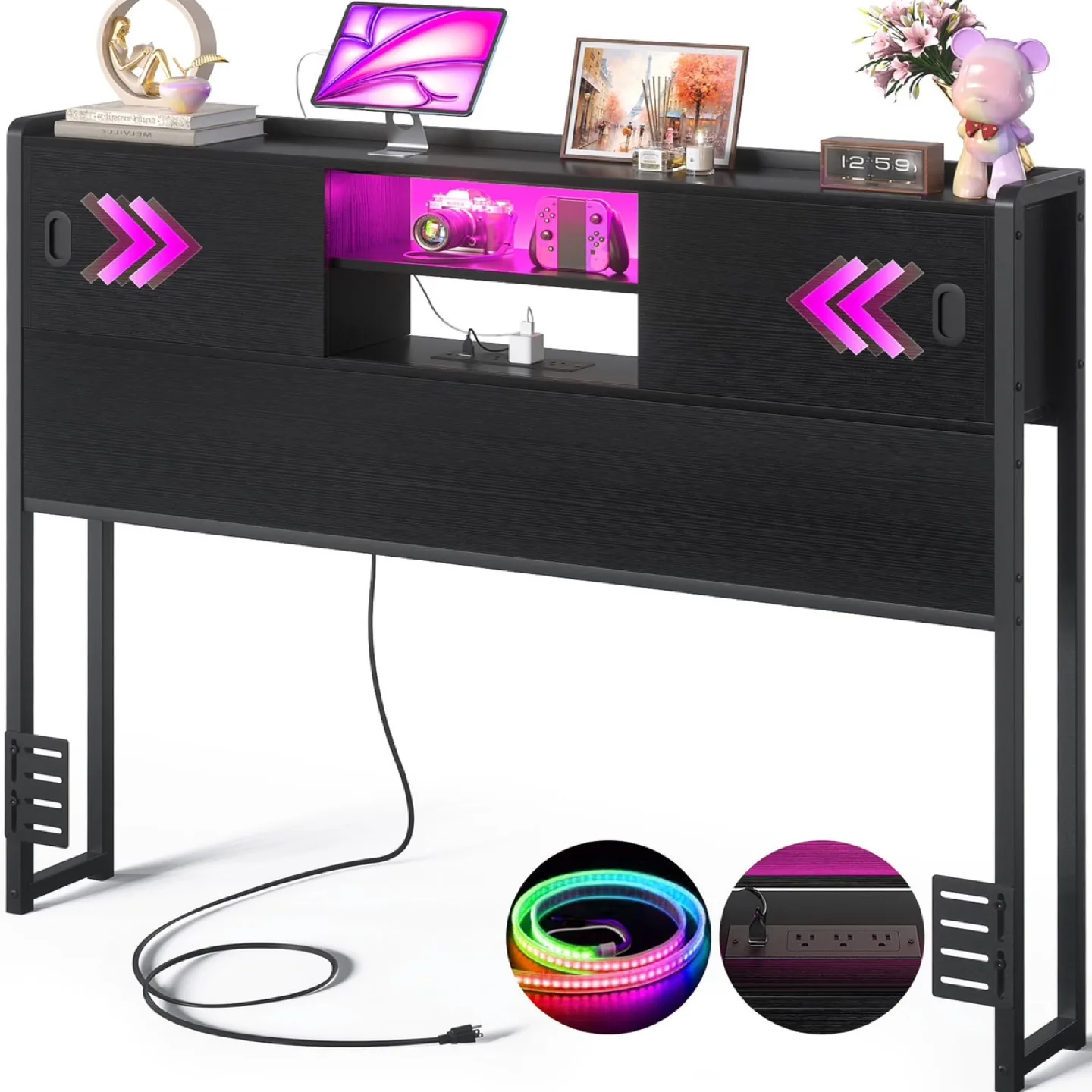 New Homieasy Headboard for Full Size Bed with Storage thumbnail