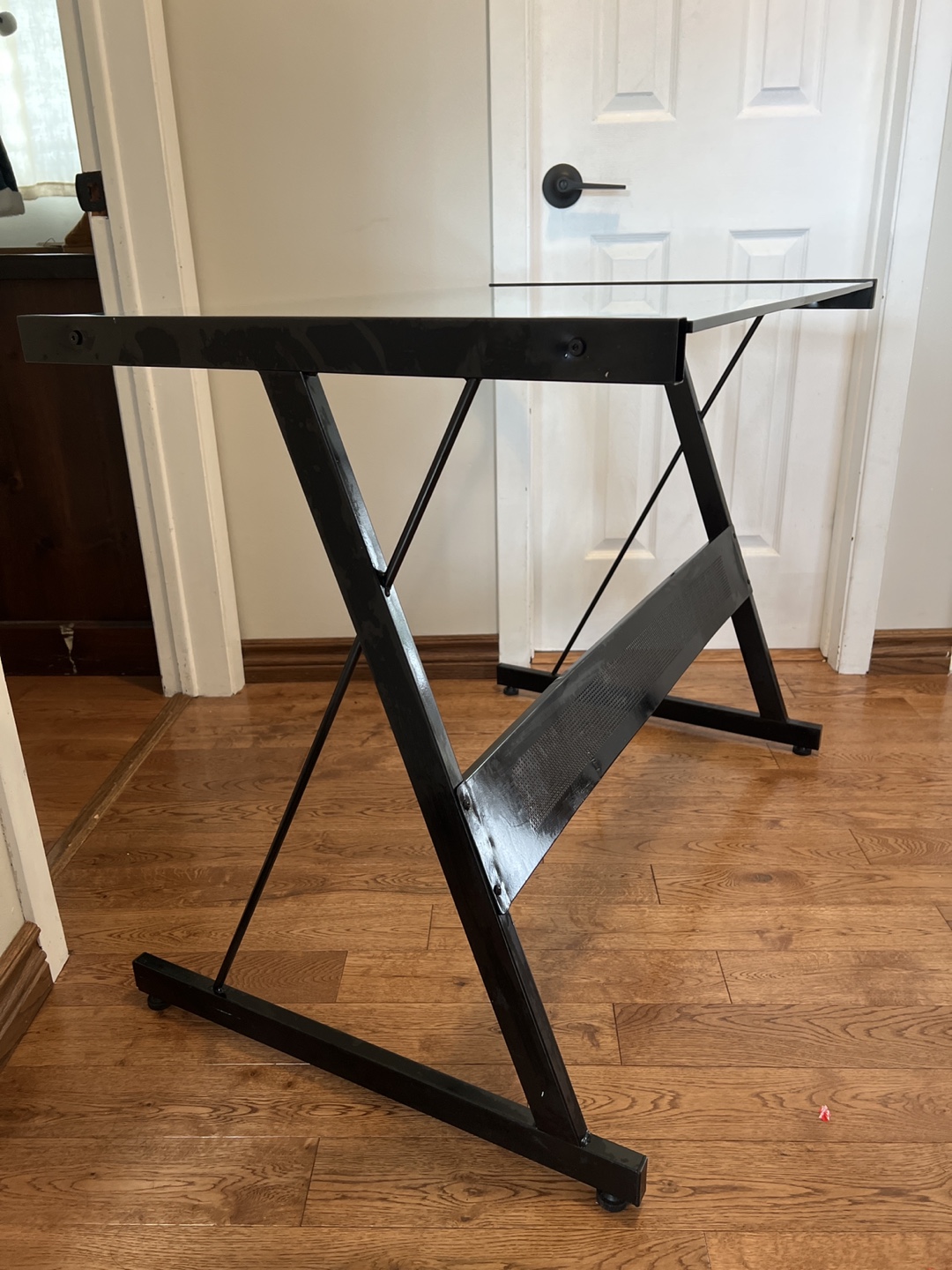 Glass Top Computer Desk - photo 2