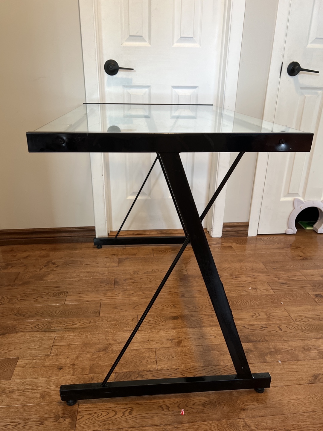 Glass Top Computer Desk - photo 3