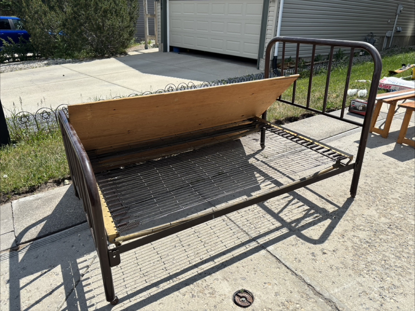 Vintage Metal Bed Frame - photo 2