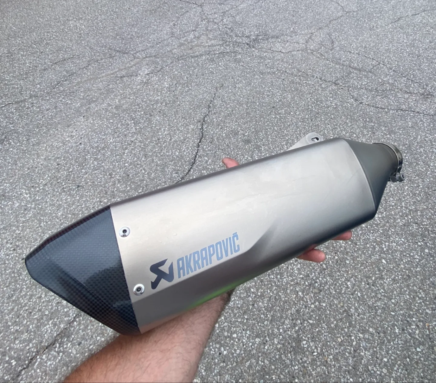 Akrapovic Motorcycle Titanium Exhaust Slip On Muffler thumbnail