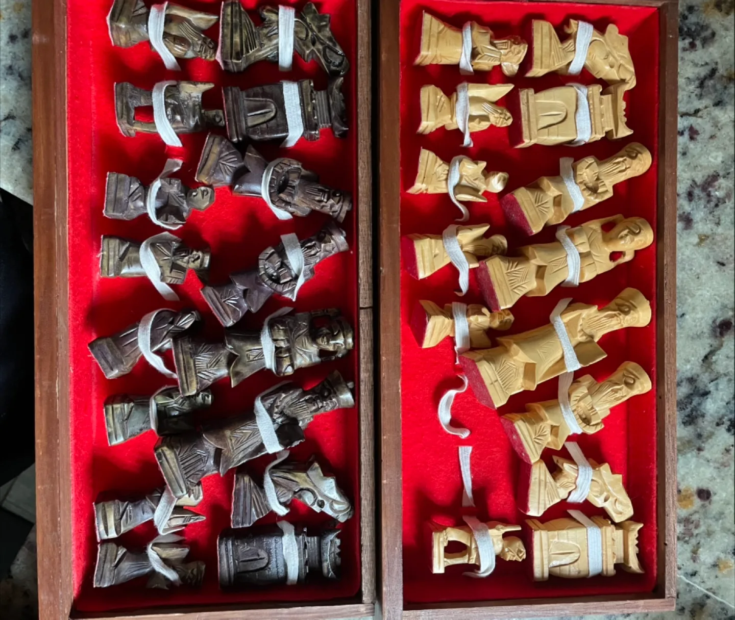 Antique Wooden Chinese Chess Set image indicator(3)