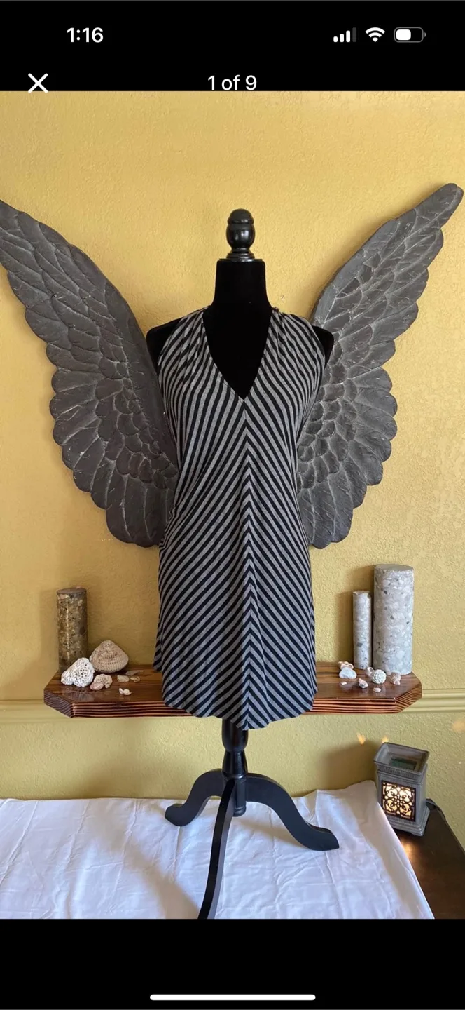 Anthropologie Corey Lynn Calter Backless Striped Dress thumbnail