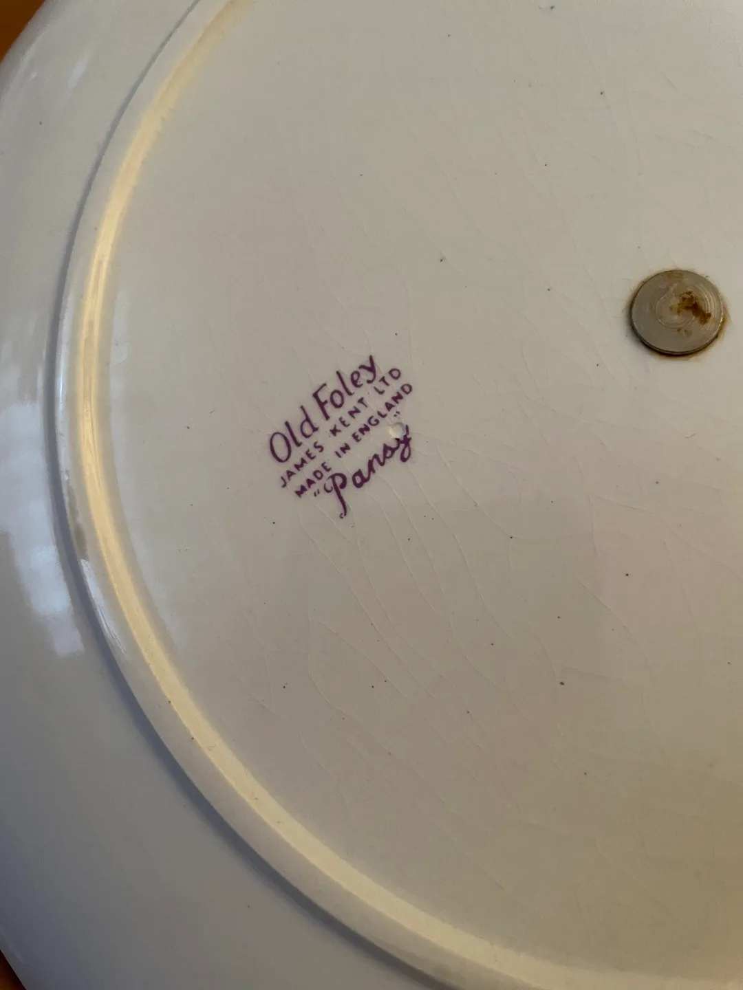 Vintage One tier plate  made in England image indicator(2)