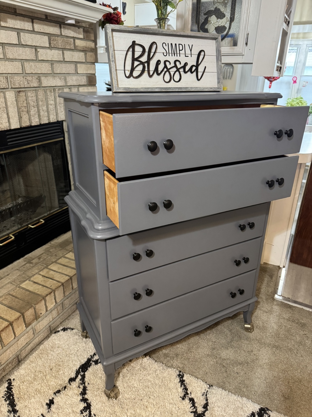 ✨✨BEAUTIFUL GRAY TALL 5 DRAWER DRESSER✨✨ - photo 5