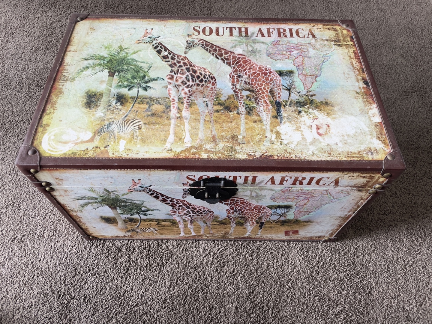 South Africa Giraffe Storage Trunk