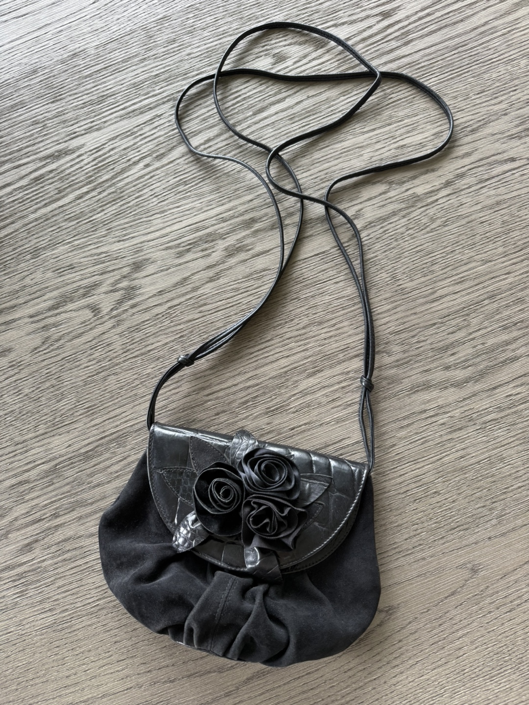 Black Floral Clutch Purse - photo 4