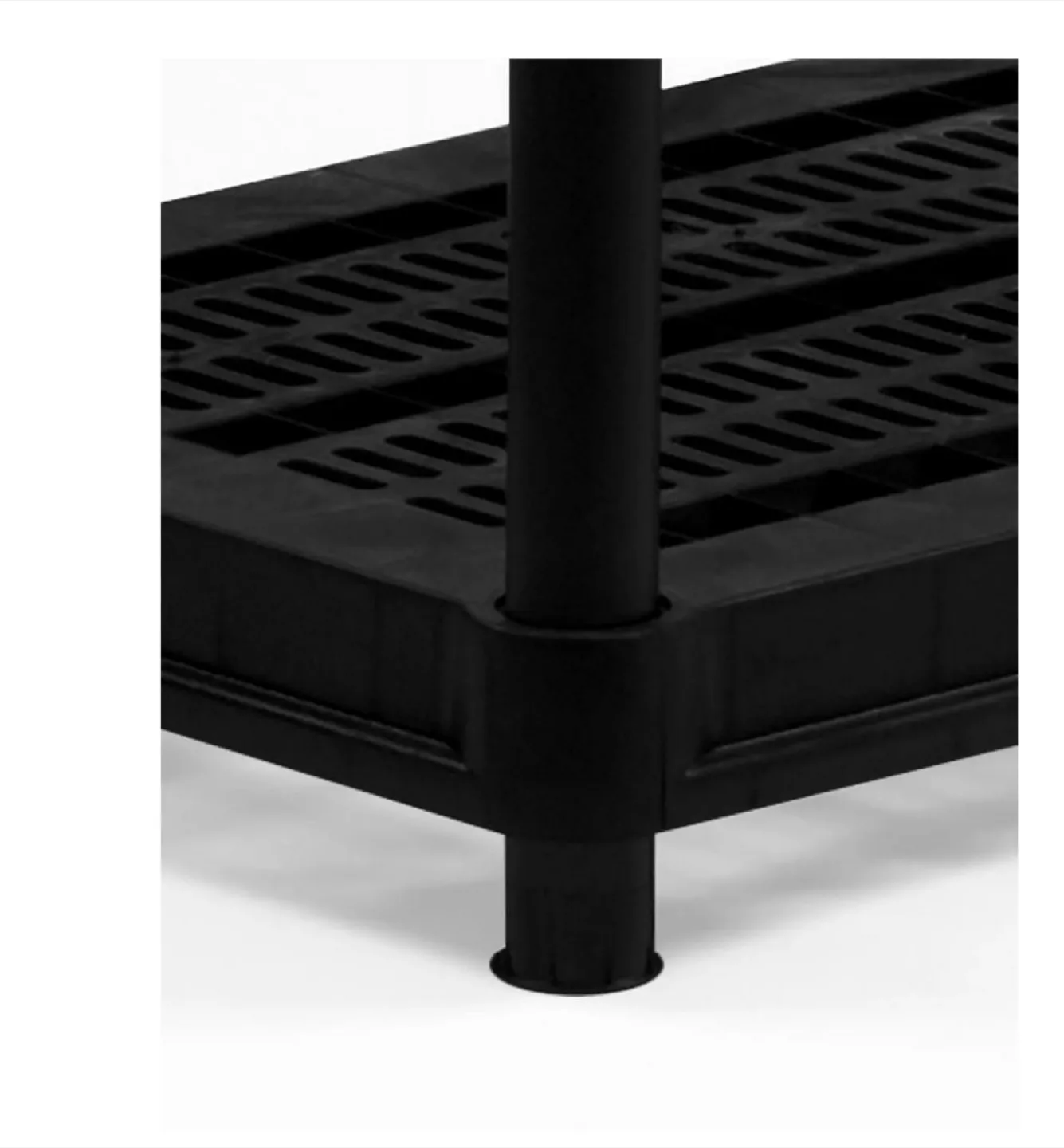 5 tier Black Plastic Shelving Unit image indicator(2)