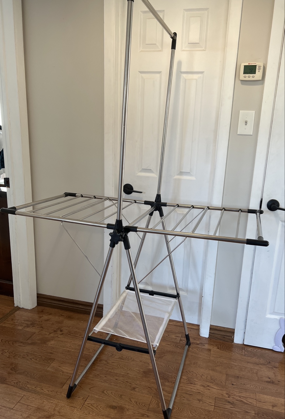 Adjustable Stainless Steel Laundry Rack - photo 2