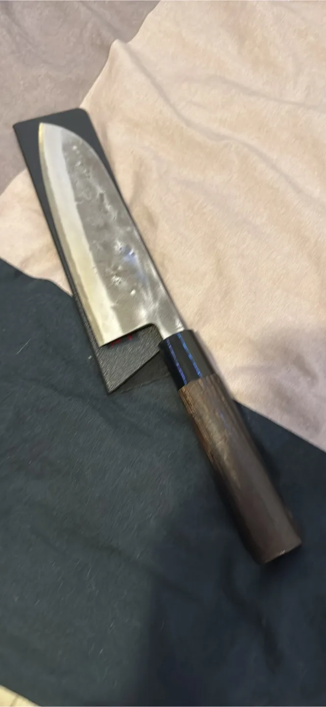 Fujimoto Nashiji Santoku Knife image indicator(3)