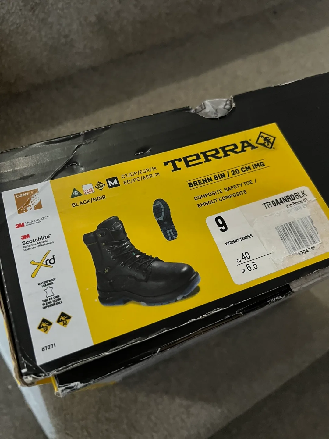 NEW Terra Women’s 9 CSA Grade Waterproof Work Boots image indicator(9)