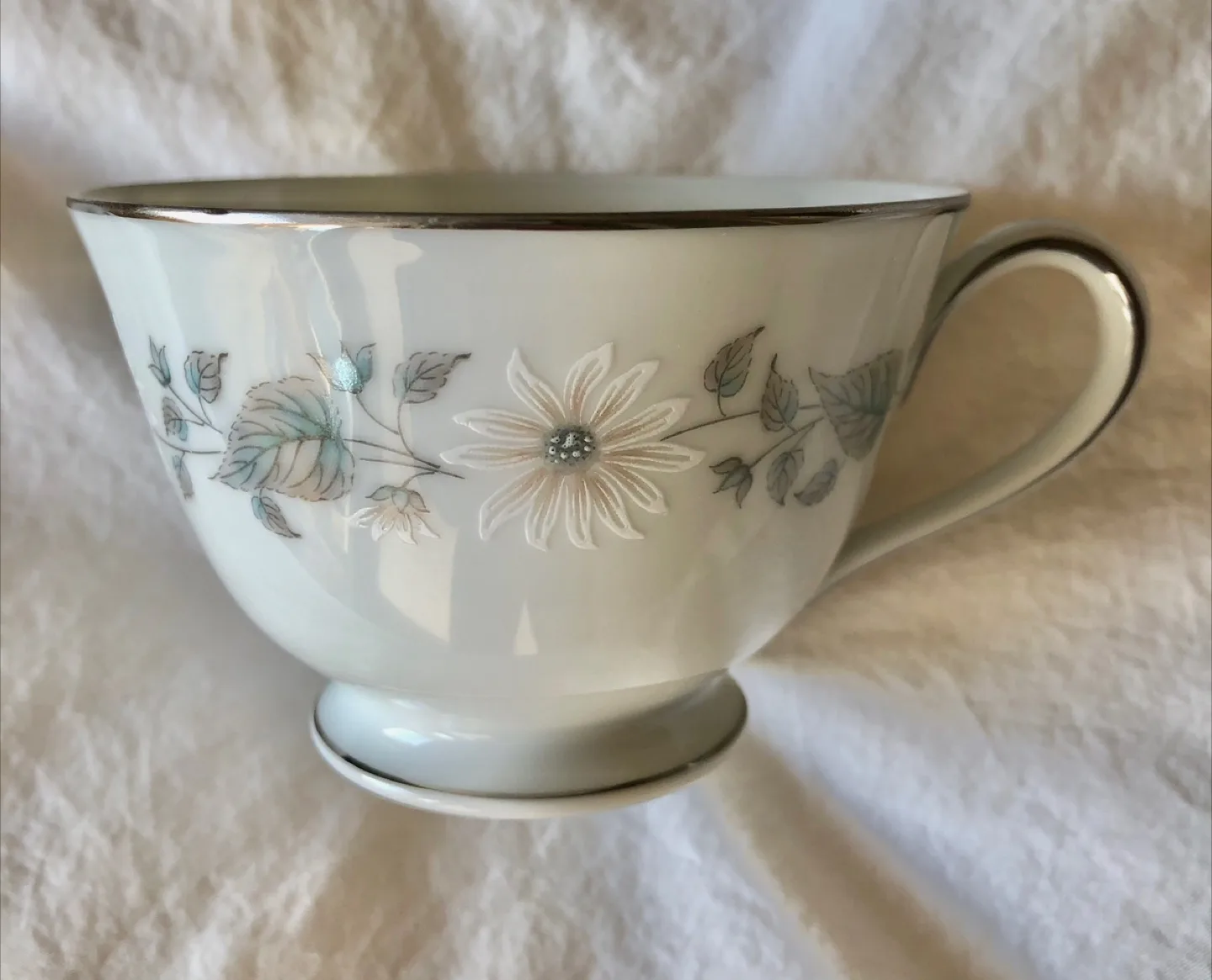 NEW NORITAKE FOOTED CUP & SAUCER - WELLESLEY image indicator(3)