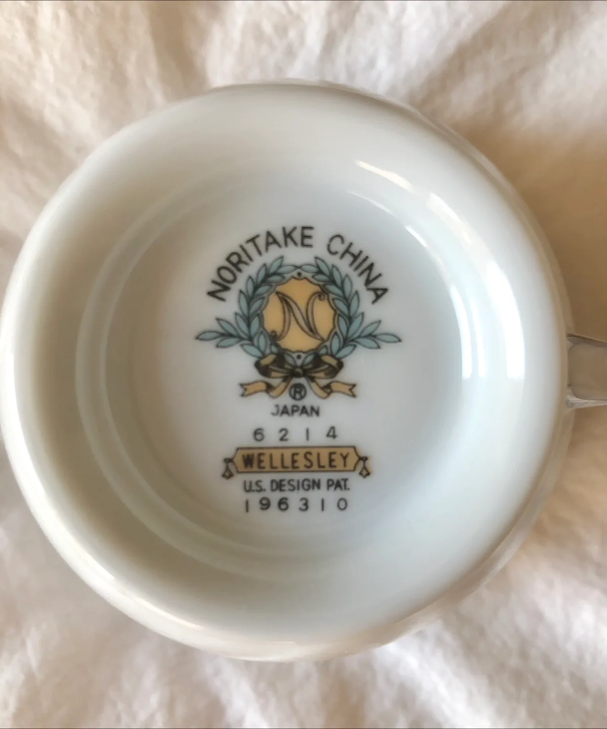 NEW NORITAKE FOOTED CUP & SAUCER - WELLESLEY image indicator(7)