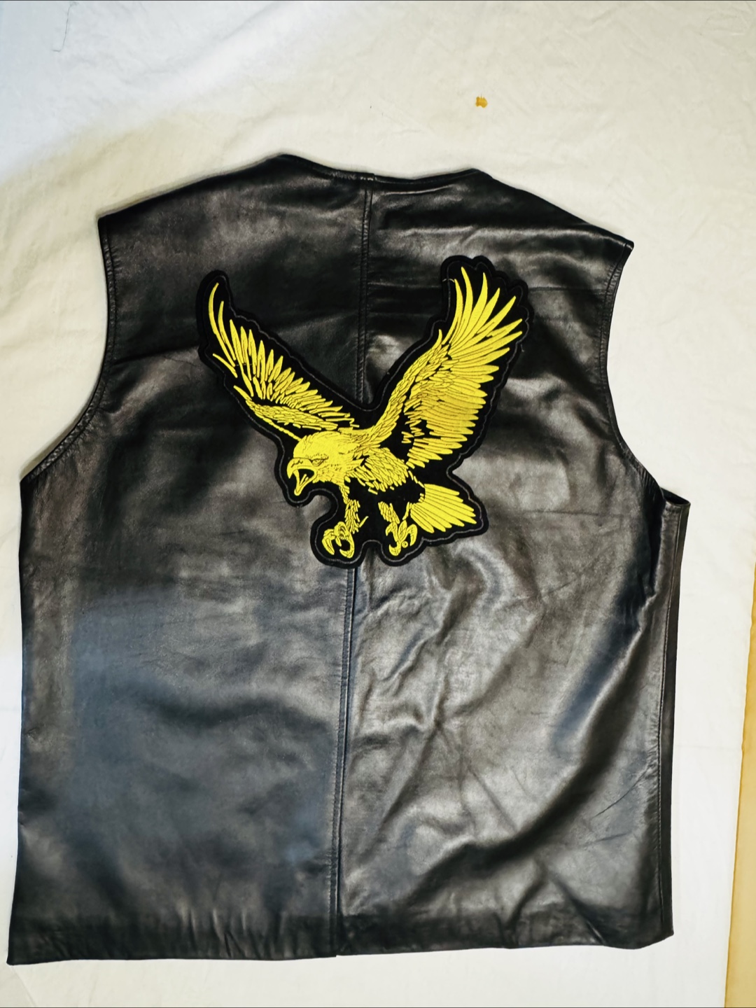 Black/ Brown Leather Vest L/XL - photo 3