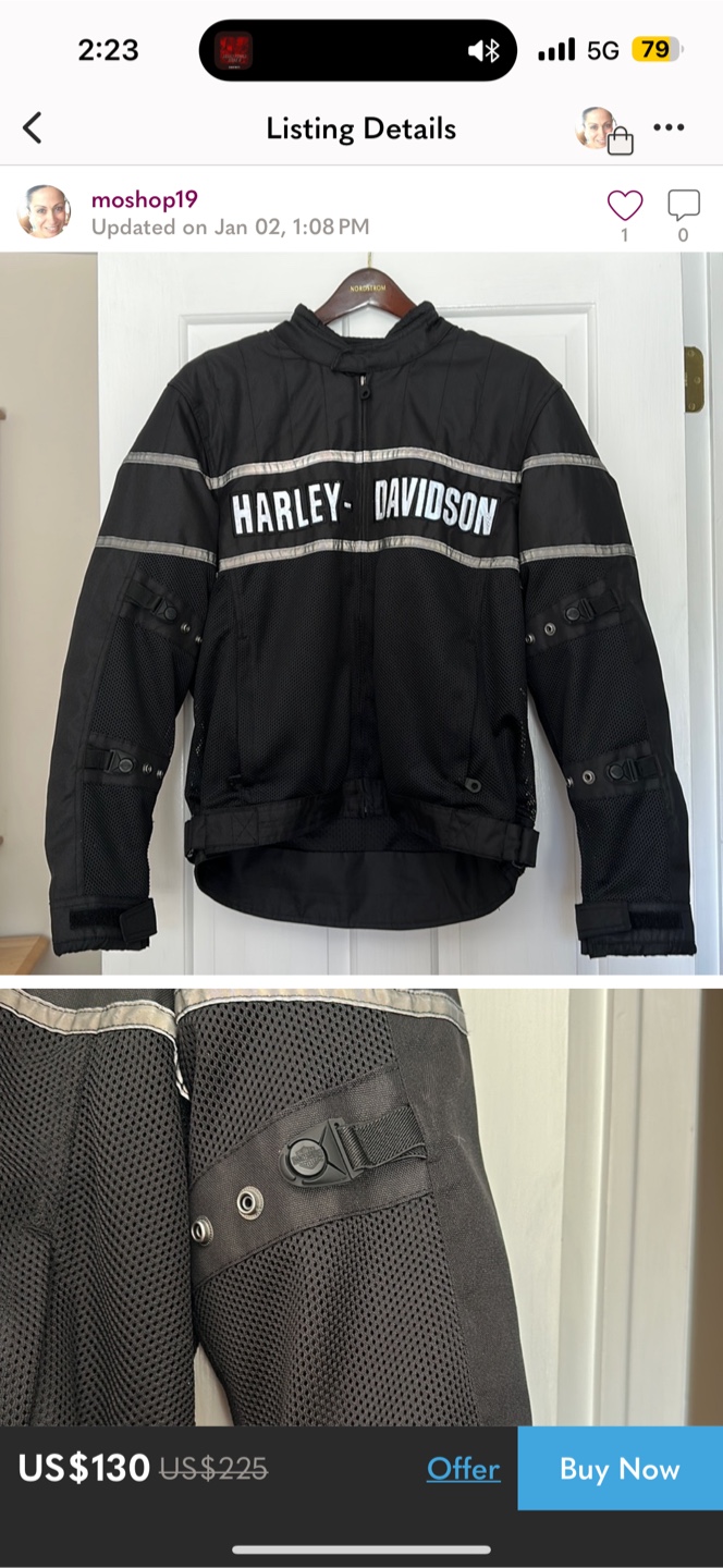 Harley-Davidson Motorcycle Jacket XL
