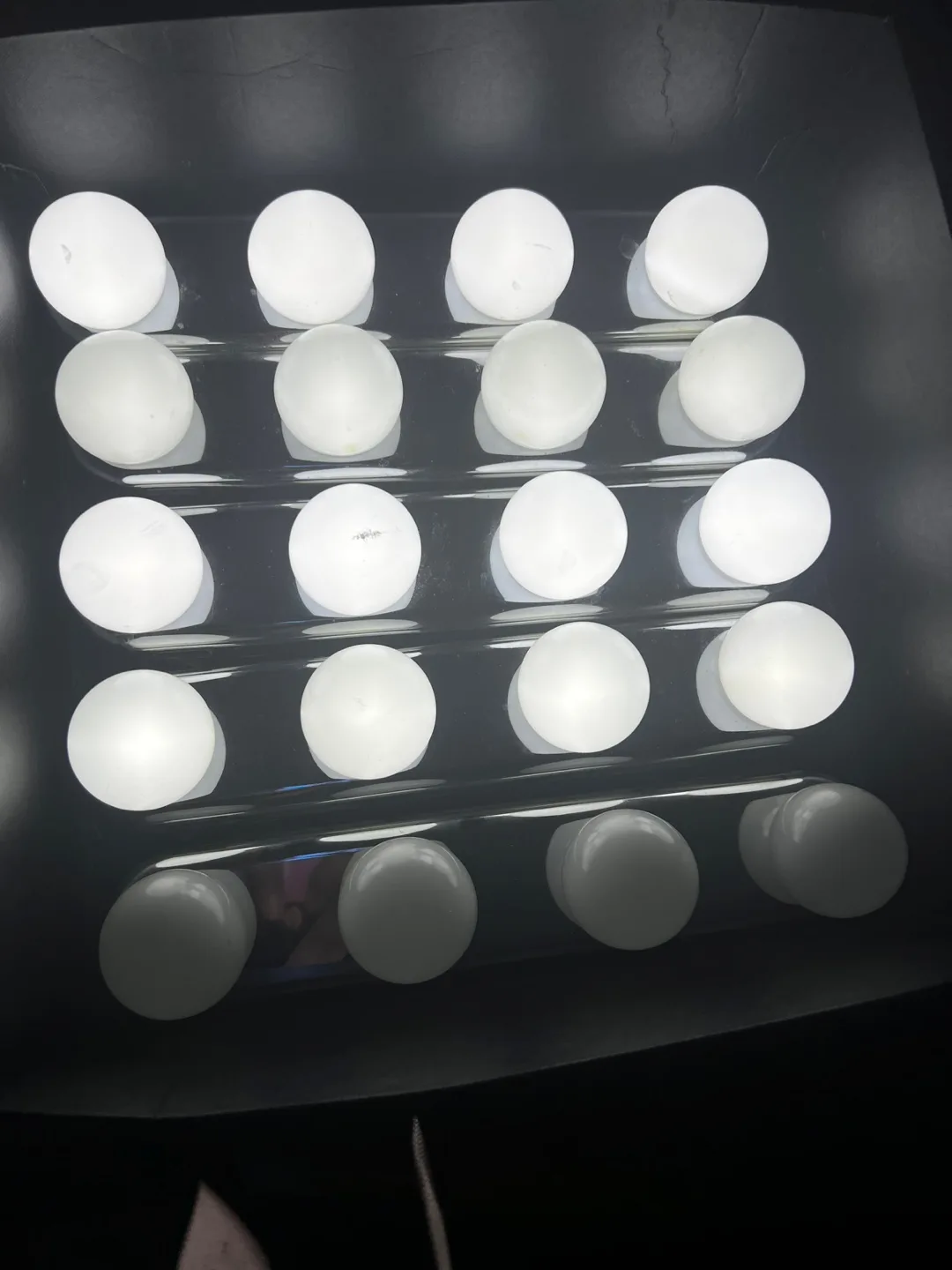 White Vanity Light Fixtures (Battery Operated)🥕 thumbnail
