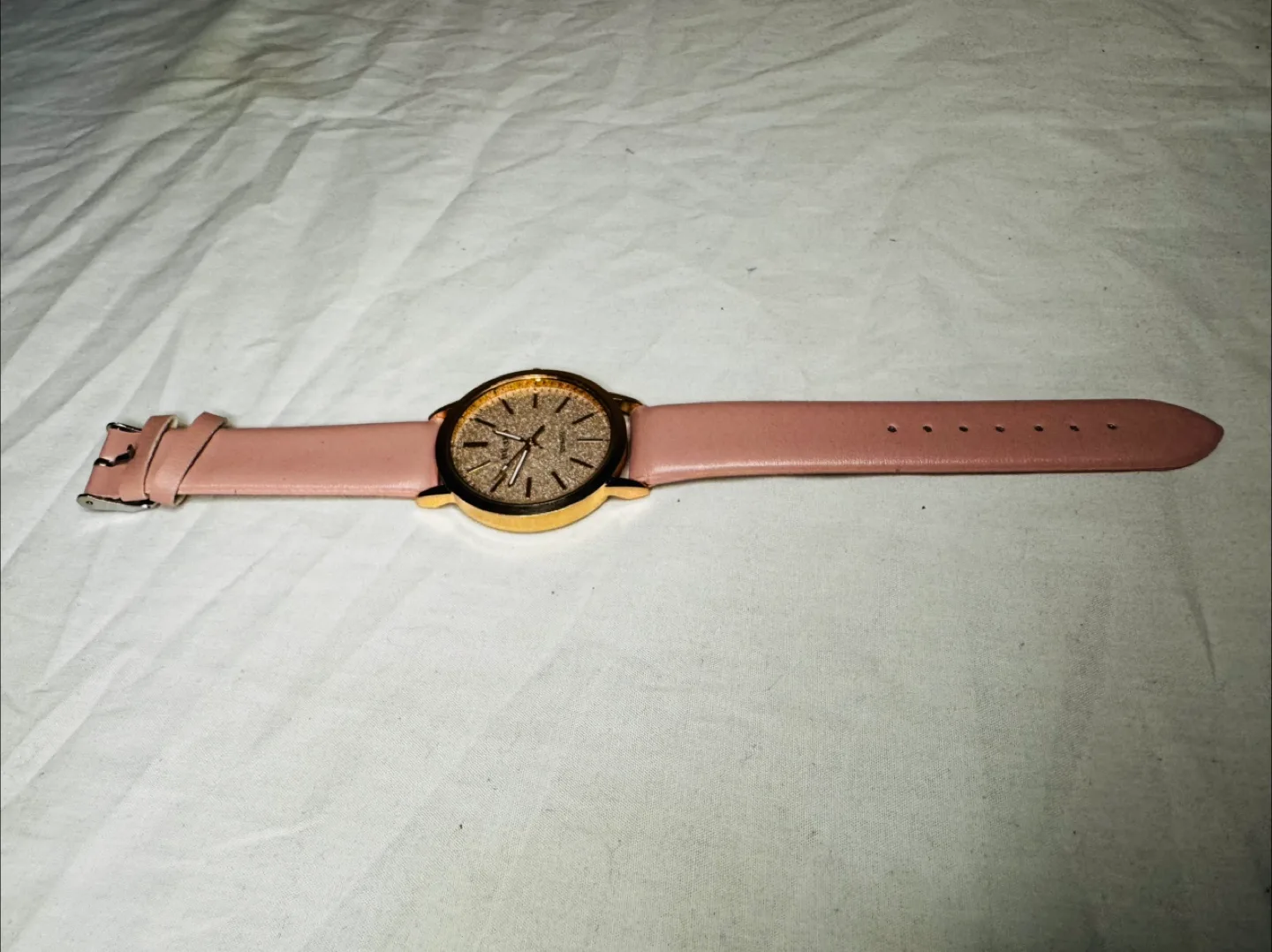 Pink Watch with a Golden Face thumbnail