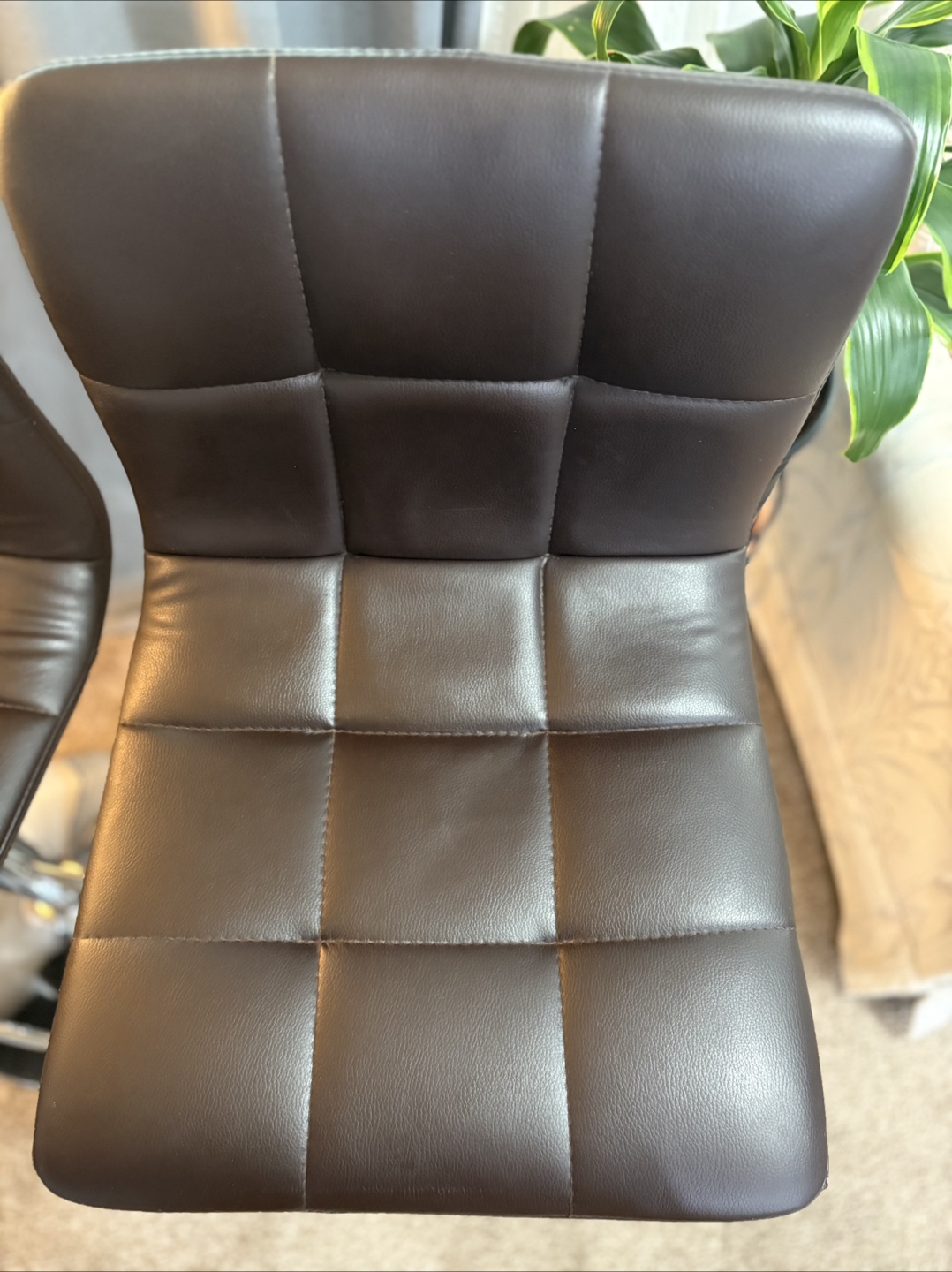 Modern Brown Bar Stools - Set of Two - photo 3