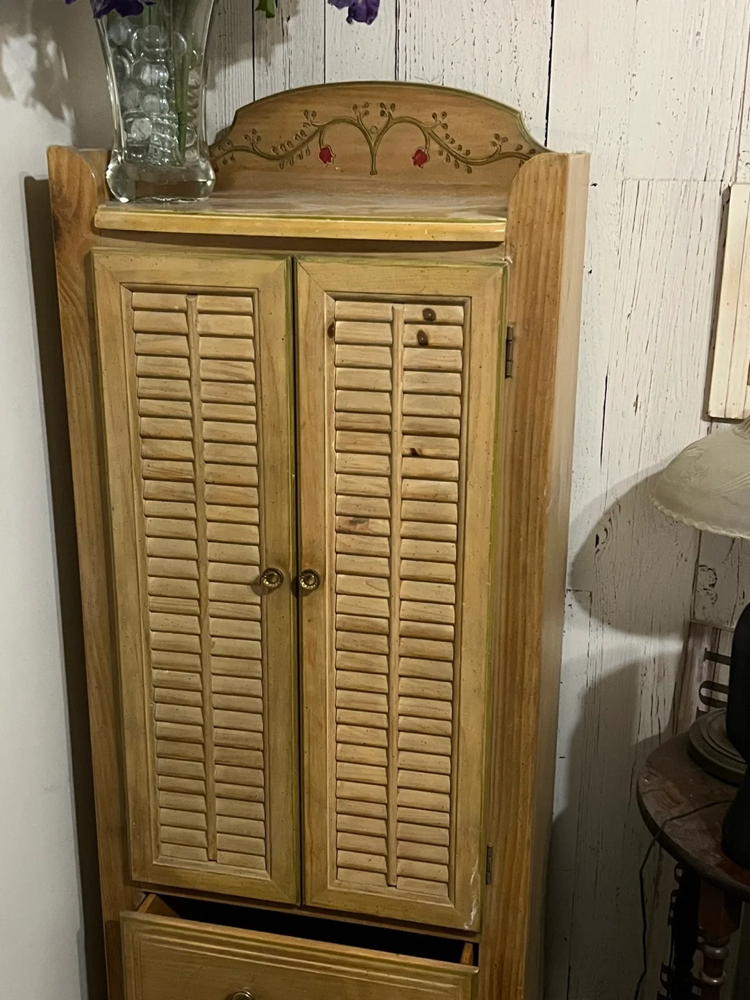 Cupboard with matching mirror thumbnail