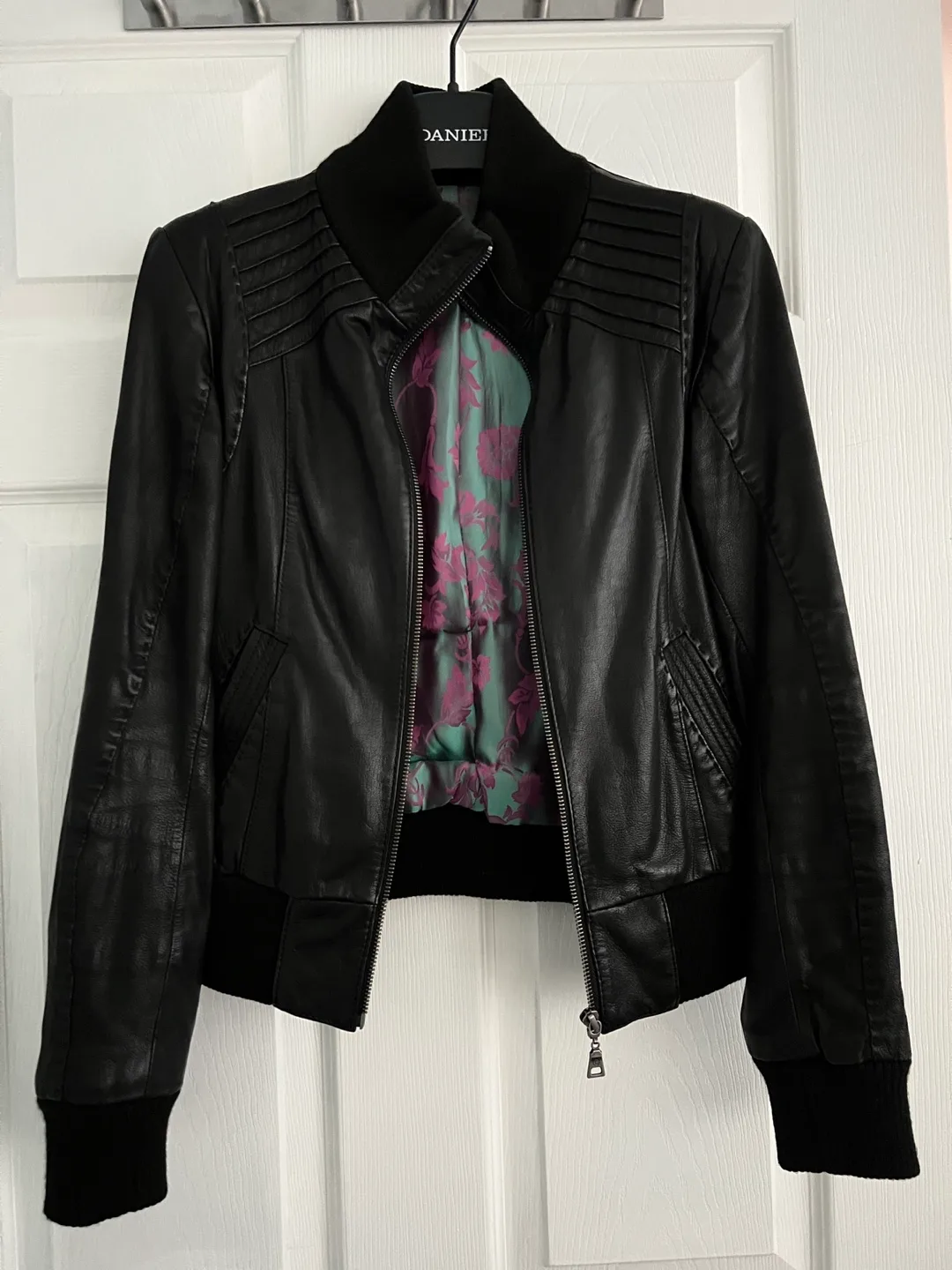 Danier Women’s Black Leather Jacket thumbnail
