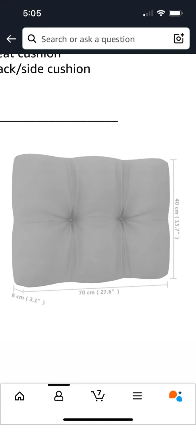 Grey Patio Cushions 🥕 image indicator(2)