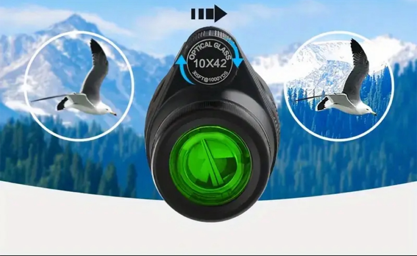 Monocular Telescope 10x42 bird watch - photo 3
