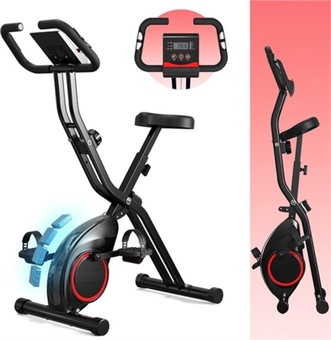 New Foldable Exercise Bike Indoor Portable Cycling thumbnail