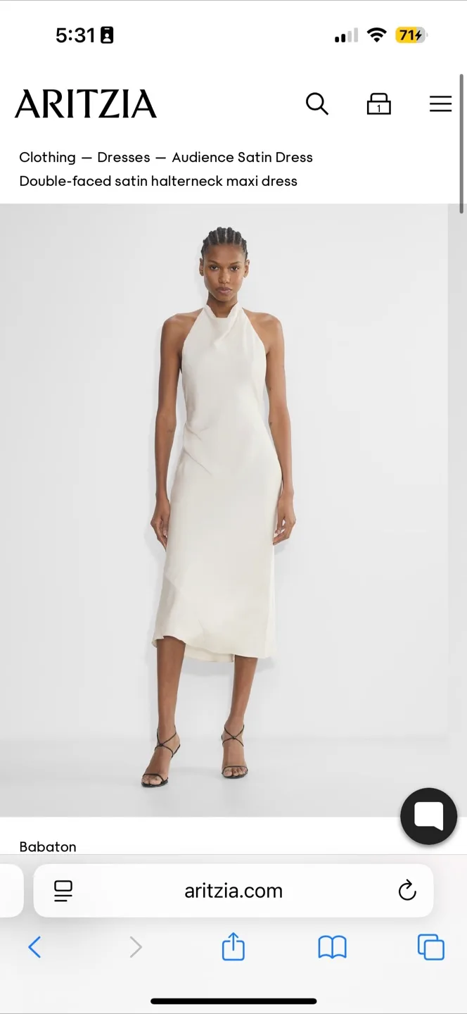 Aritzia Audience Maxi Dress Size 2 NWT thumbnail