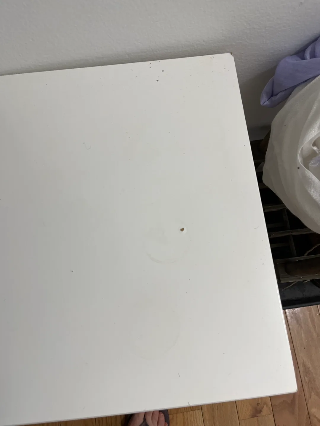 White Bench with bottom Storage shelf image indicator(2)