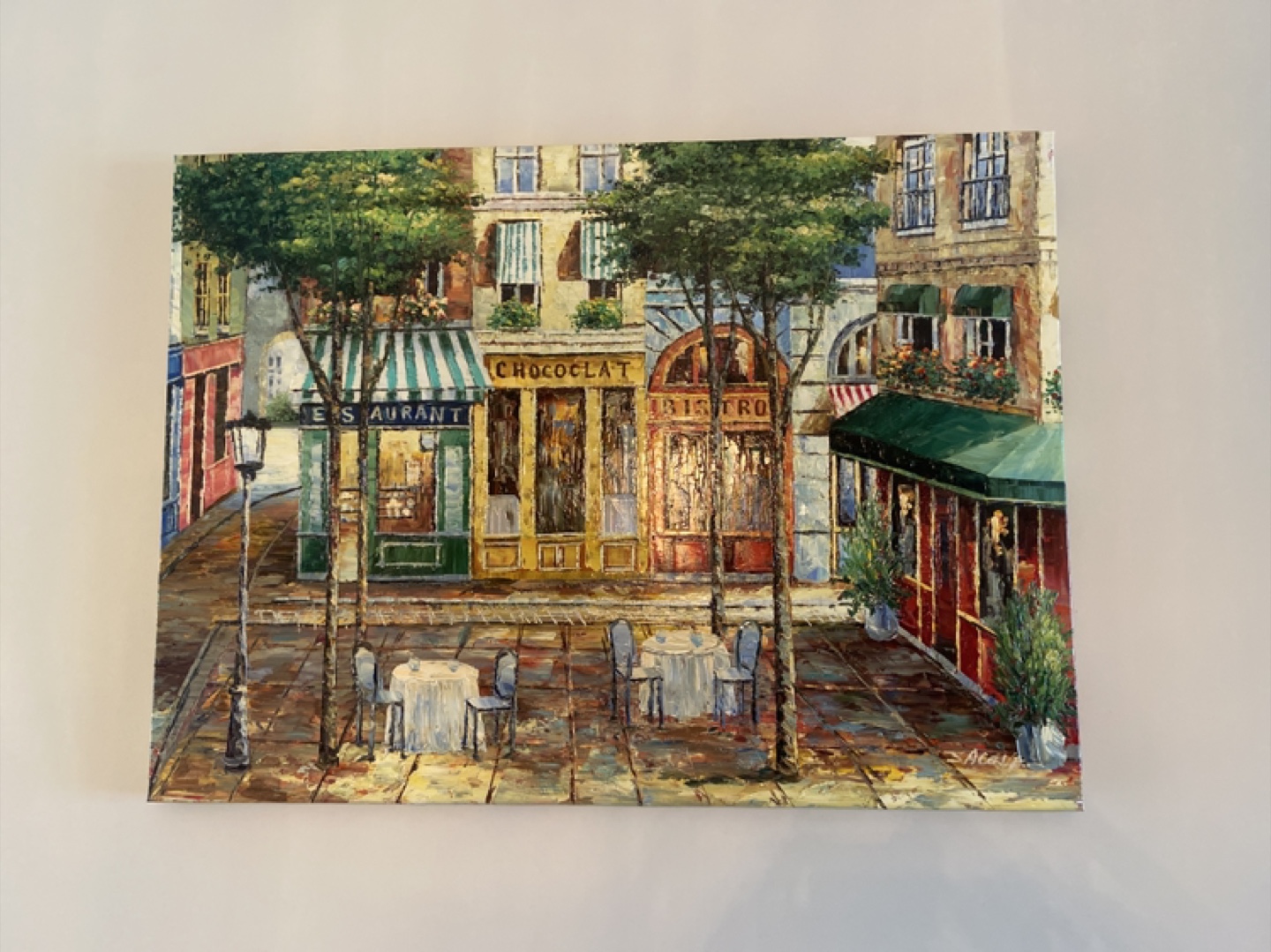 European Street Scene Canvas Print