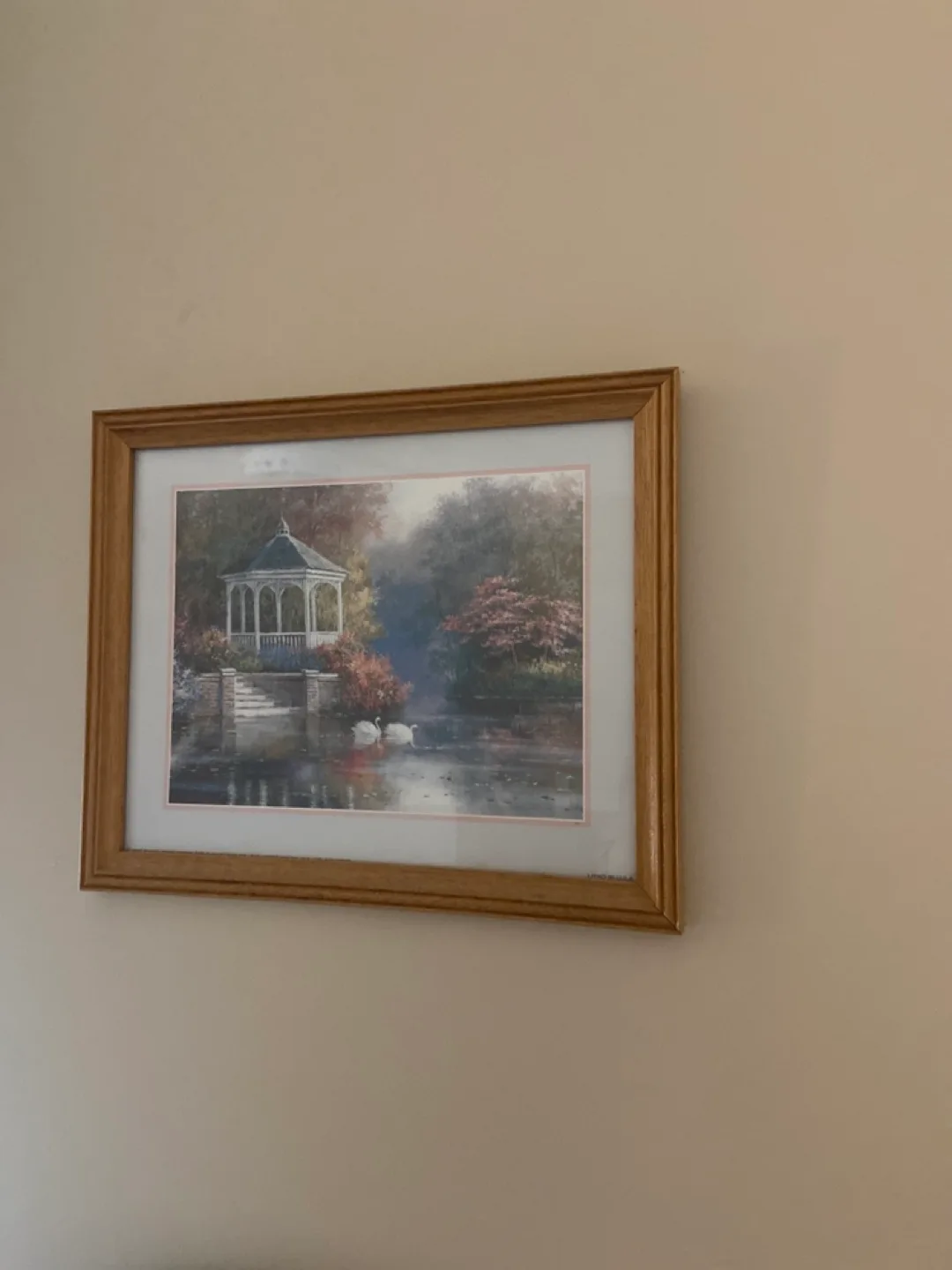 Framed print with wood frame thumbnail