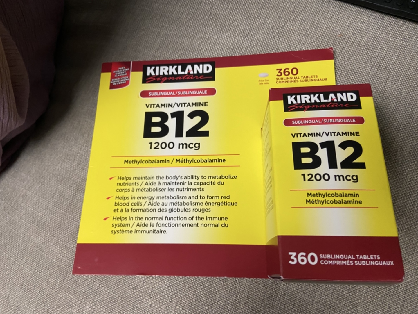 Kirkland Signature Vitamin B12 packed pack (360 Tablets) - photo 2