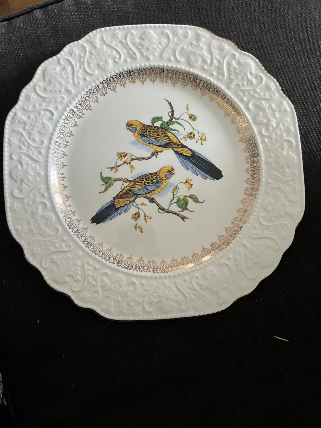 Vintage Parakeet Plate by Wood & Sons image indicator(2)