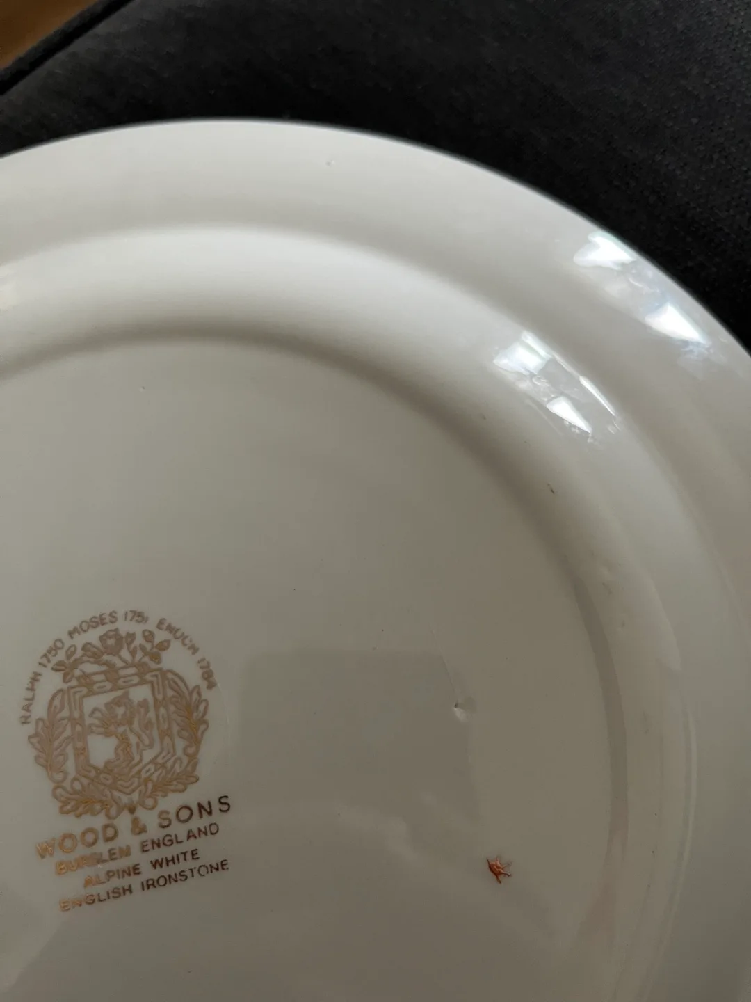 Vintage Wood & Sons Alpine White Plate image indicator(5)