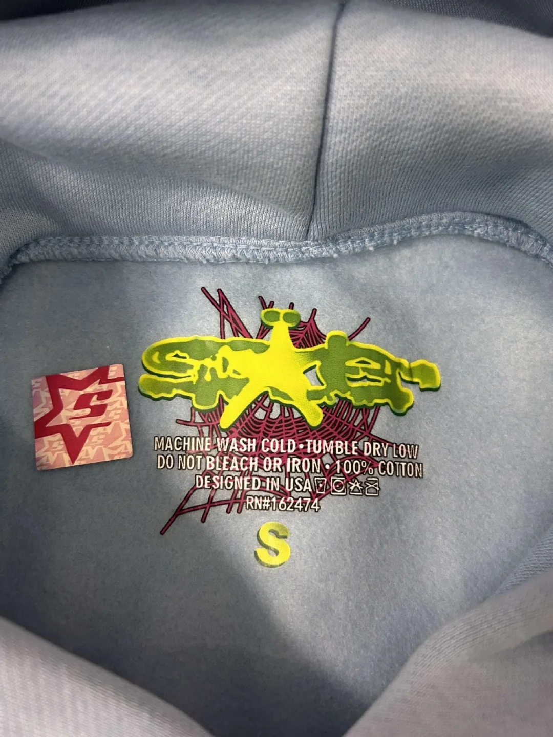 Blue Spider Hoodie, Size Small image indicator(3)