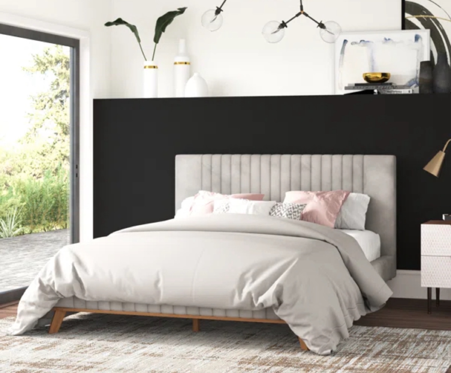 Modern Queen Bed with mattress original price over $1500
