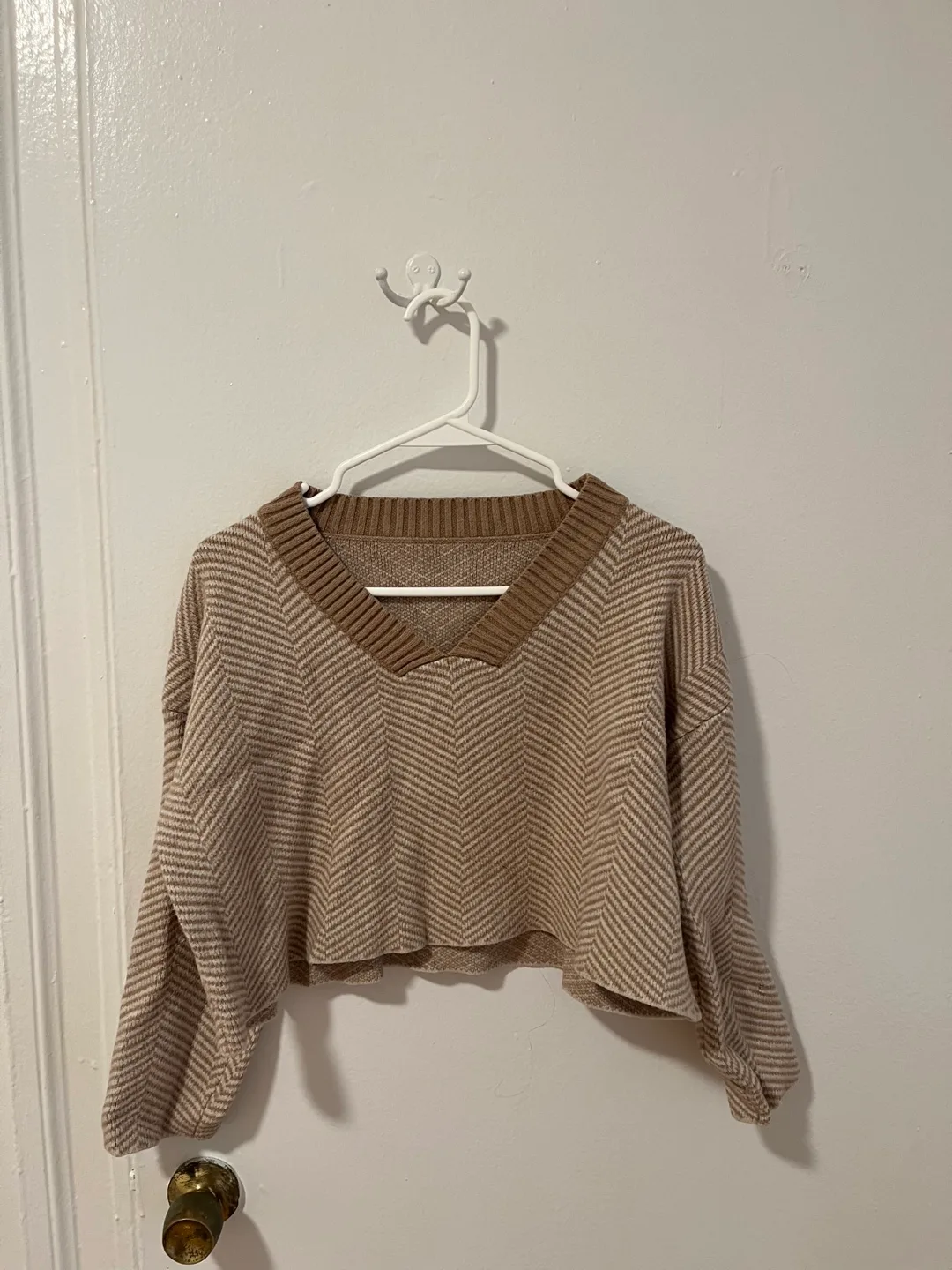 Cropped Knit Sweater thumbnail